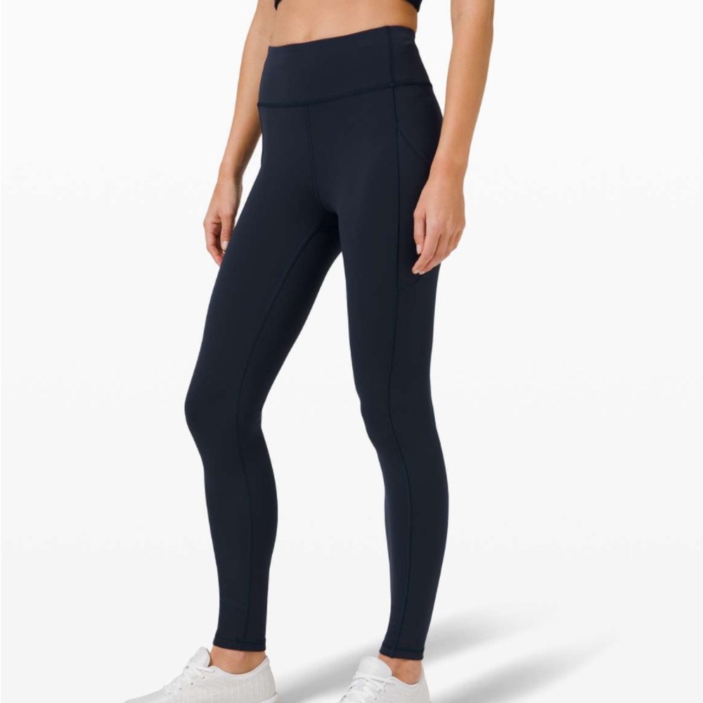 Lululemon Invigorate high rise tight 28” - new with tags - true Navy / Size 10